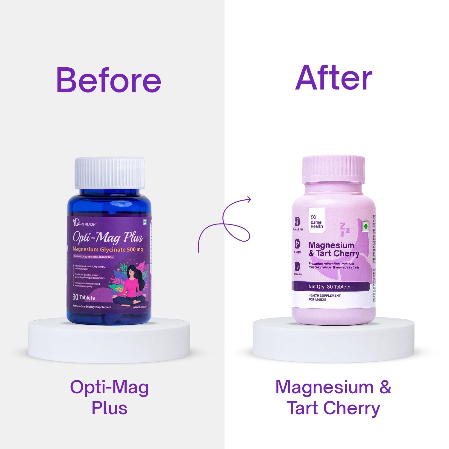 Magnesium & Tart Cherry | Essential Multivitamin for Stress, Sleep & Muscle Health