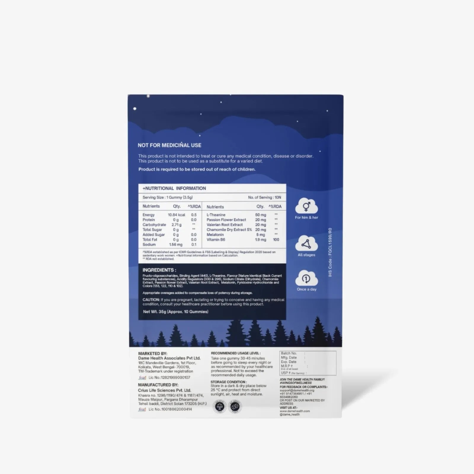Dreamy Sleep Gummies Sachet