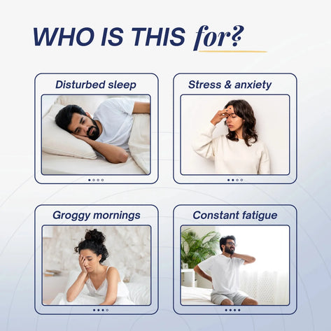 Who Dreamy Sleep Gummies are for: disturbed sleep, stress, groggy mornings, constant fatigue