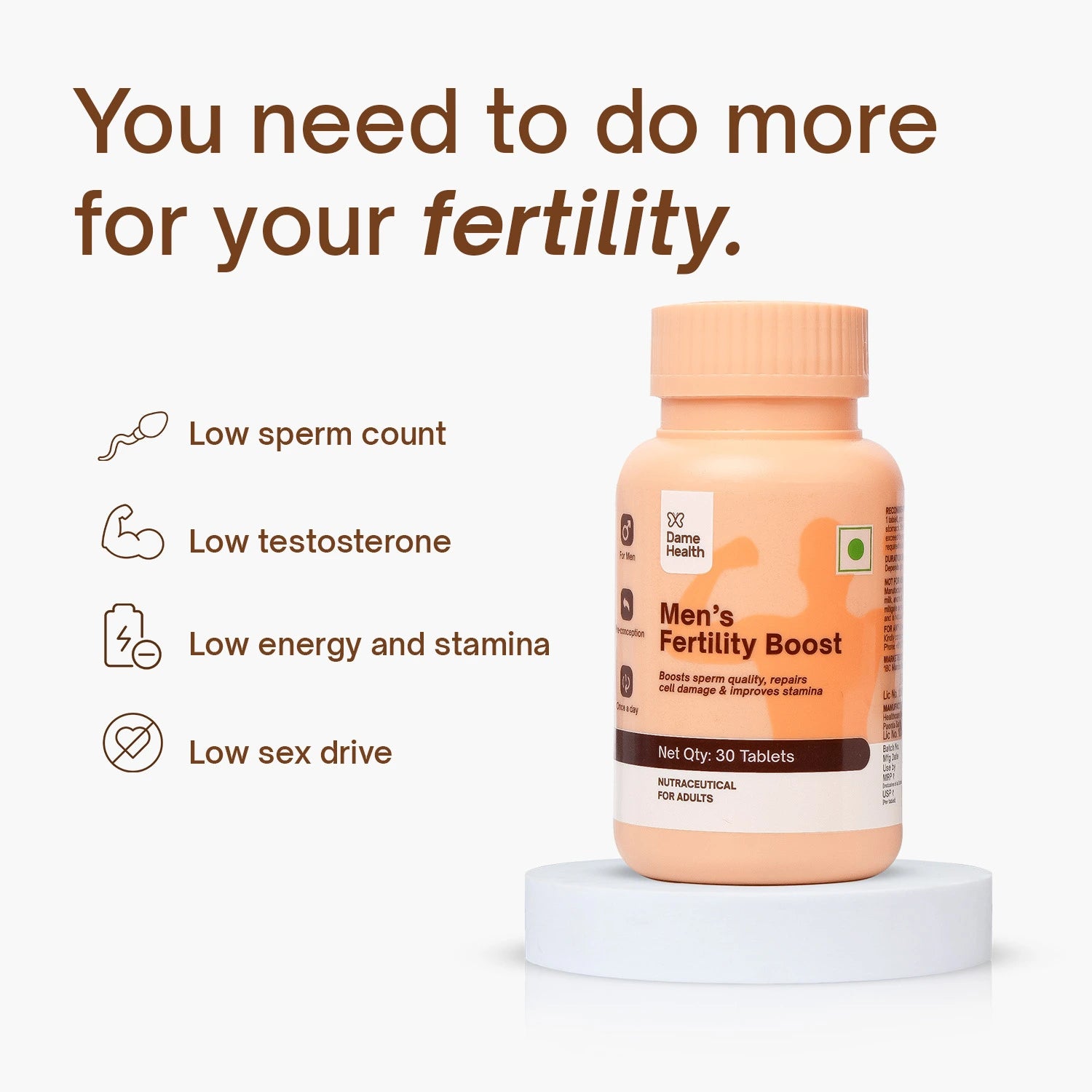 Men's Fertility Boost I Men's Complete Care Multivitamin
