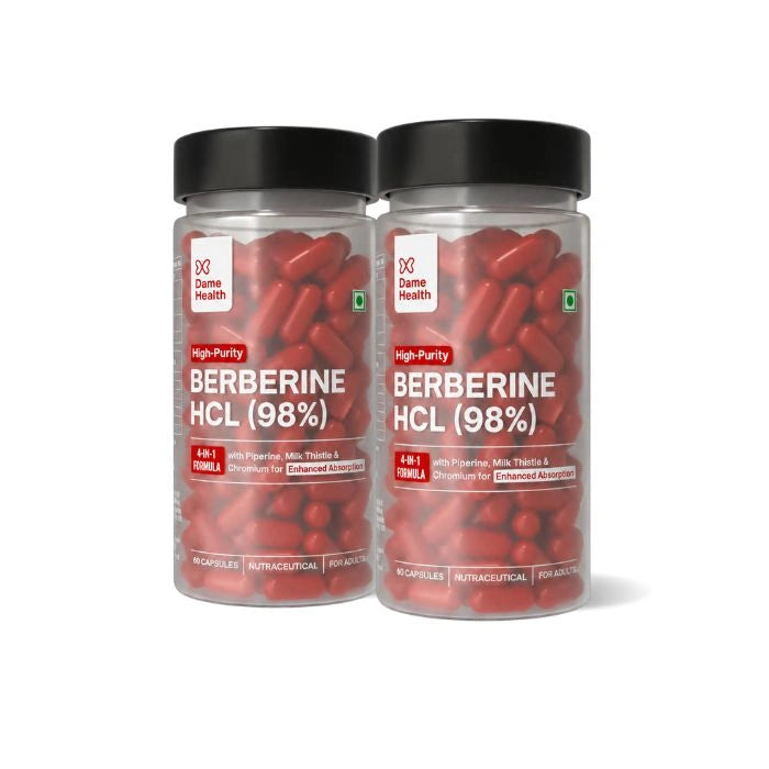 Berberine HCL 98% + Milk Thistle | PCOS-First Metabolic Support | Gynac-Formulated