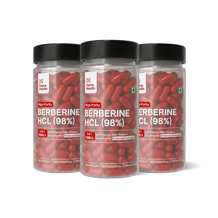 Berberine HCL 98% + Milk Thistle | PCOS-First Metabolic Support | Gynac-Formulated