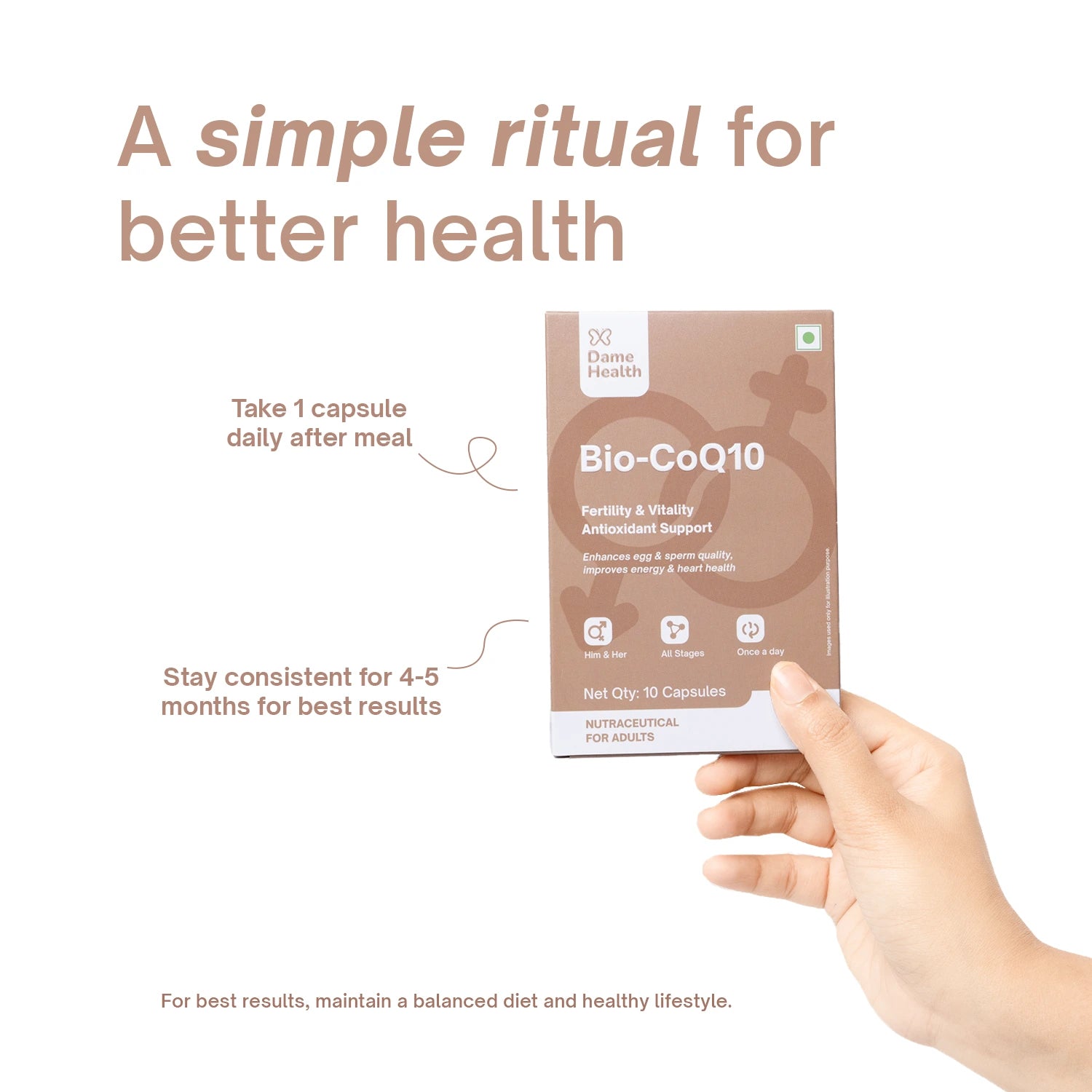 Bio-CoQ10 supplement dosage and usage instructions
