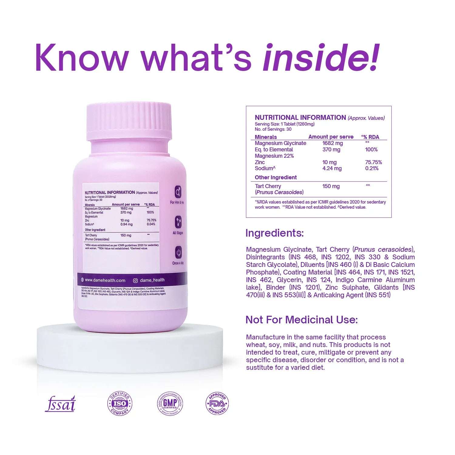 Magnesium & Tart Cherry | Essential Multivitamin for Stress, Sleep & Muscle Health