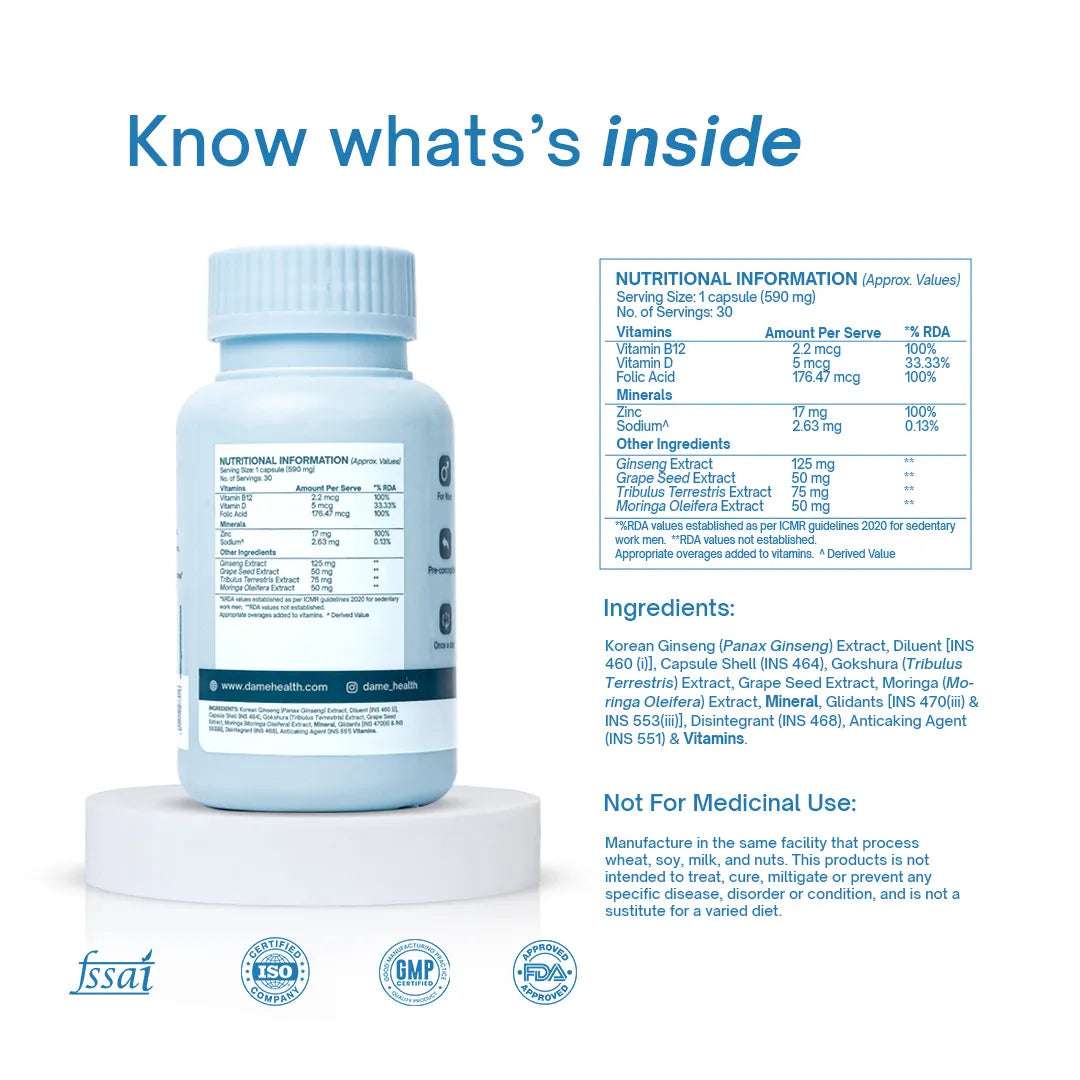 Men's Preconception Boost I Men’s Fertility Multivitamin