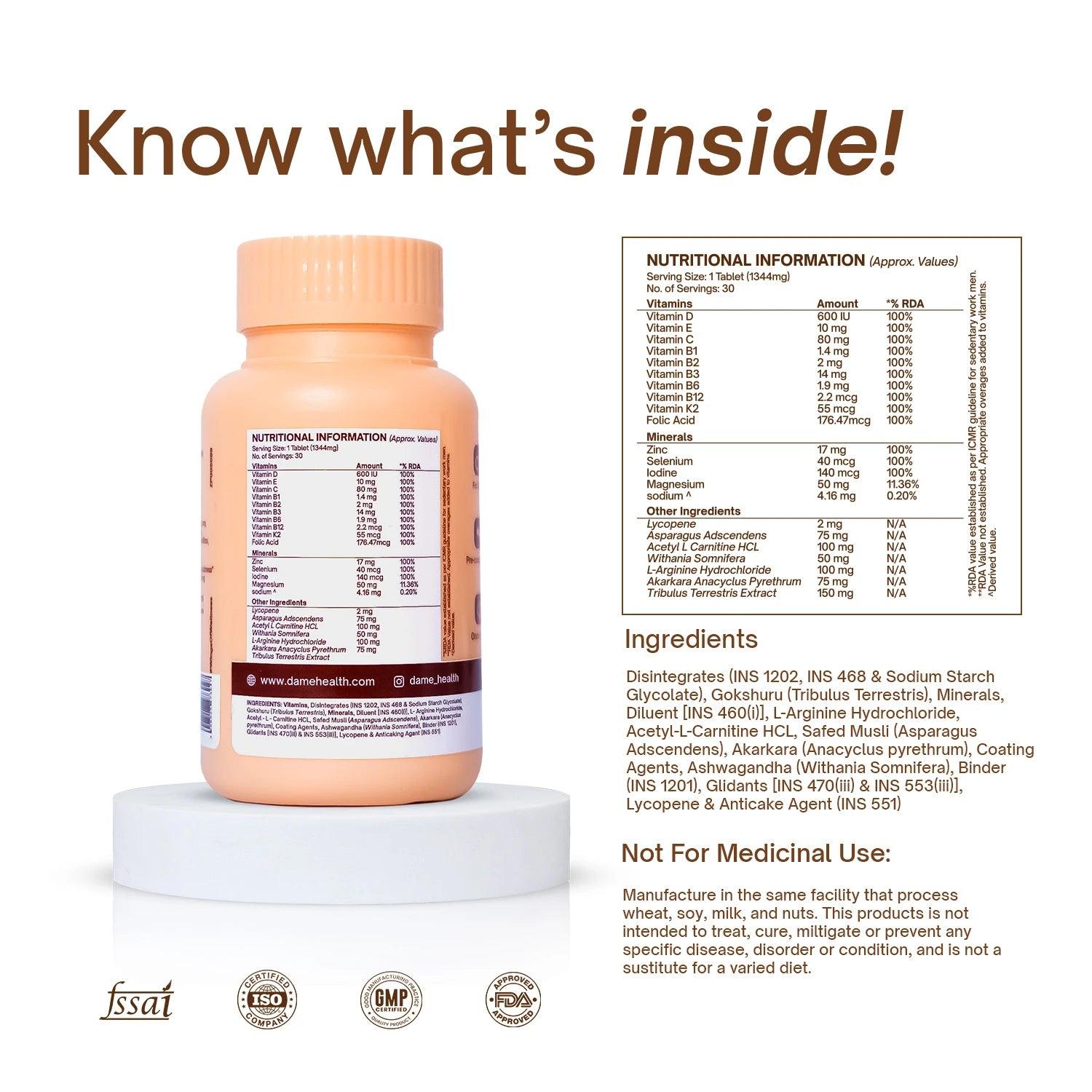 Men's Fertility Boost Men's Complete Care Fertility Multivitamin