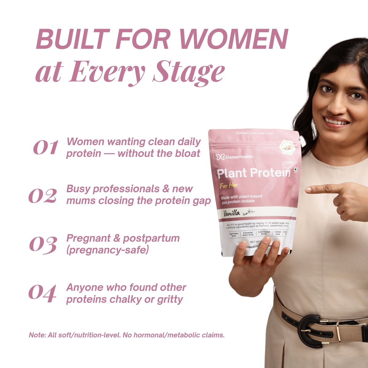 Plant Protein l All Natural Protein for Women