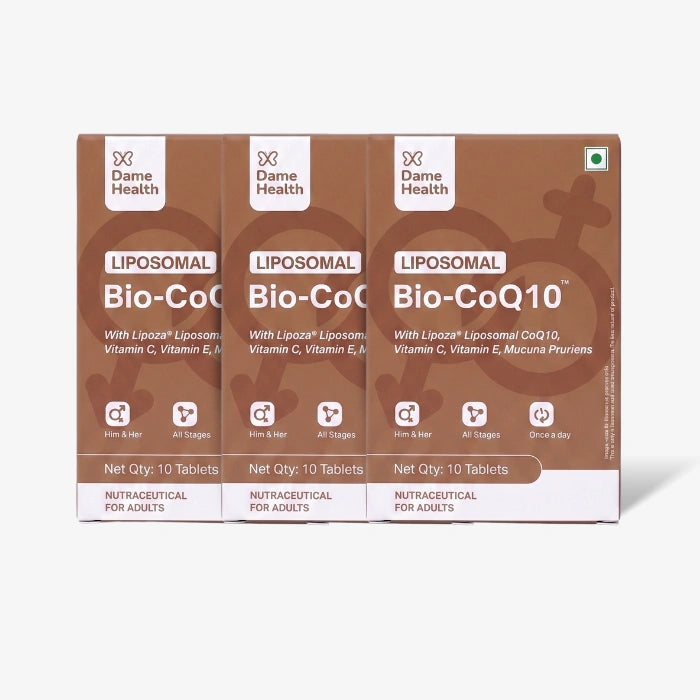 Liposomal Bio-CoQ10 | India's Most Bioavailable CoQ10 for Egg & Sperm Quality