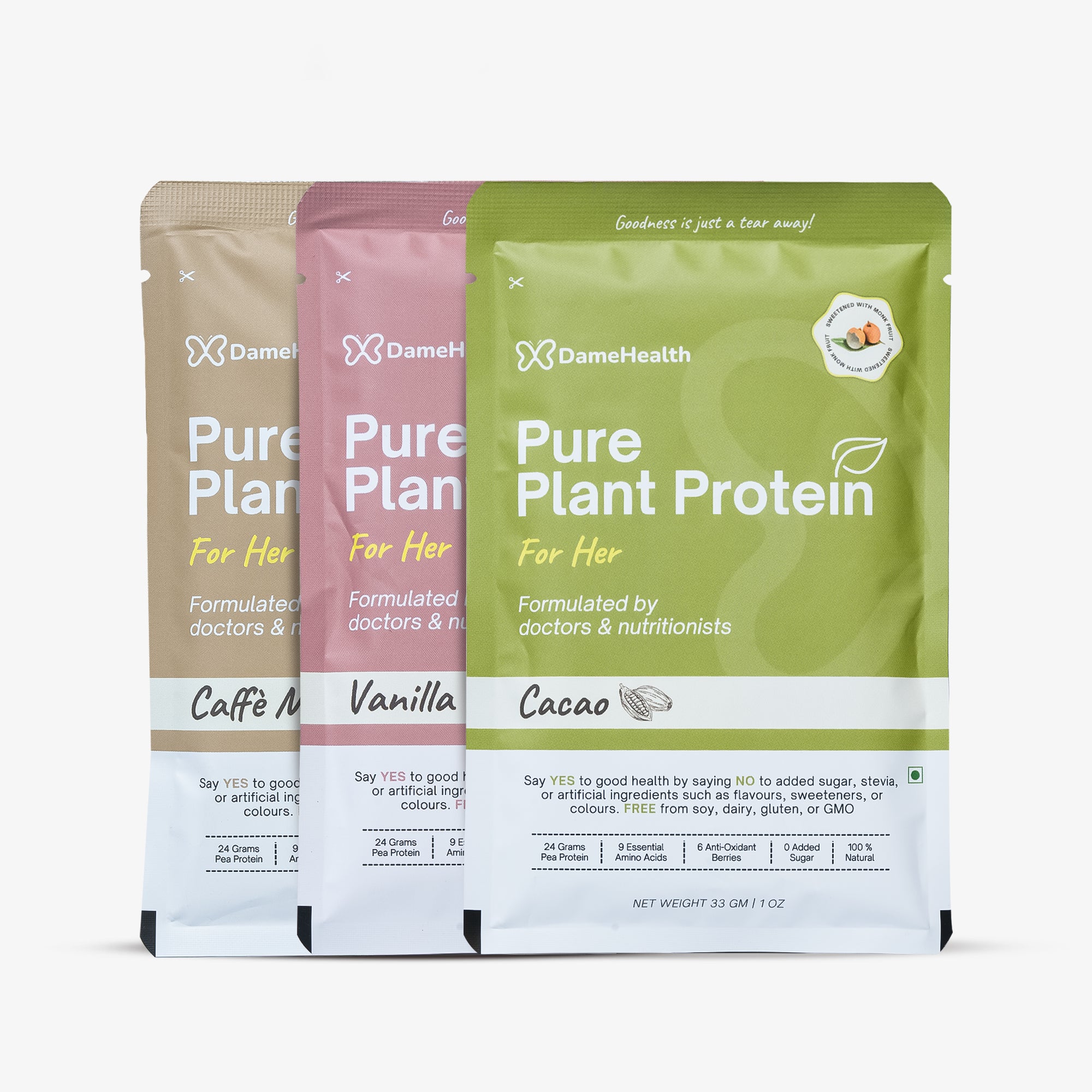 Pure Plant Protein | Single Serve Sachets