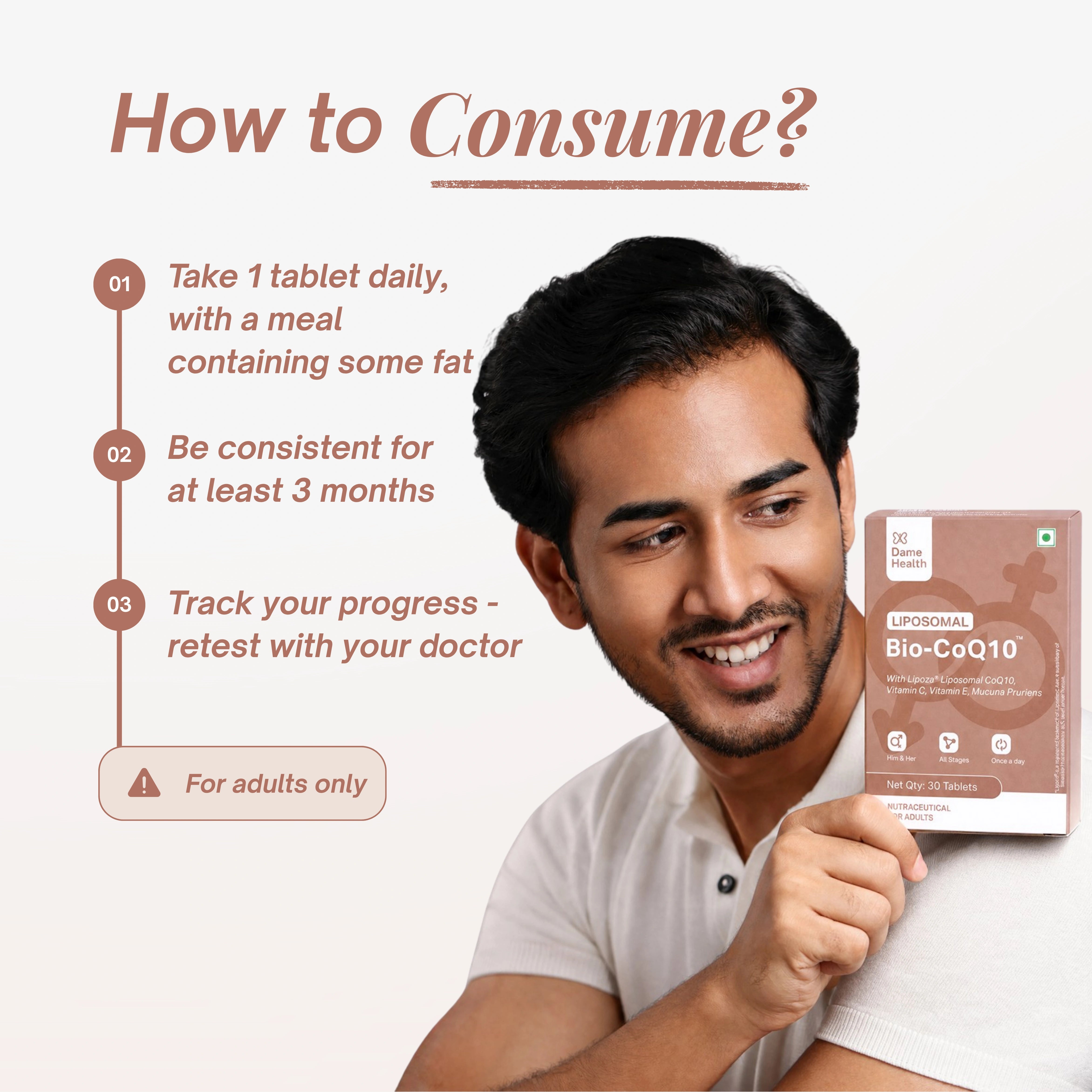 Liposomal Bio-CoQ10 | India's Most Bioavailable CoQ10 for Egg & Sperm Quality