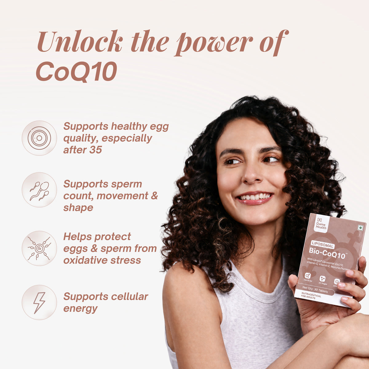 Liposomal Bio-CoQ10 | India's Most Bioavailable CoQ10 for Egg & Sperm Quality